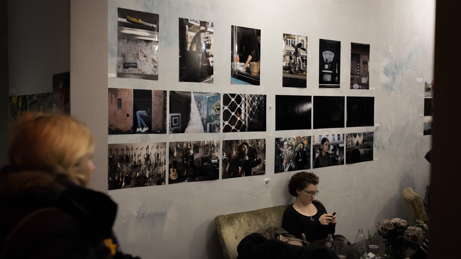 Berlin 2015 · the exhibition at the Wale Cafe, 16 January 2016