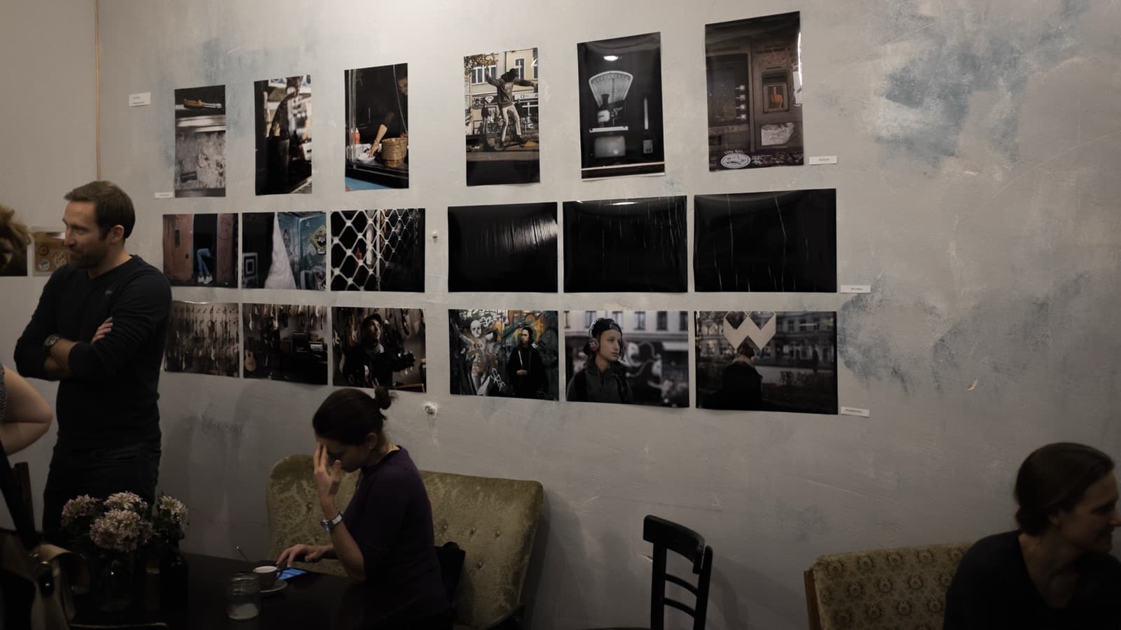 Berlin 2015 · the exhibition at the Wale Cafe, 16 January 2016