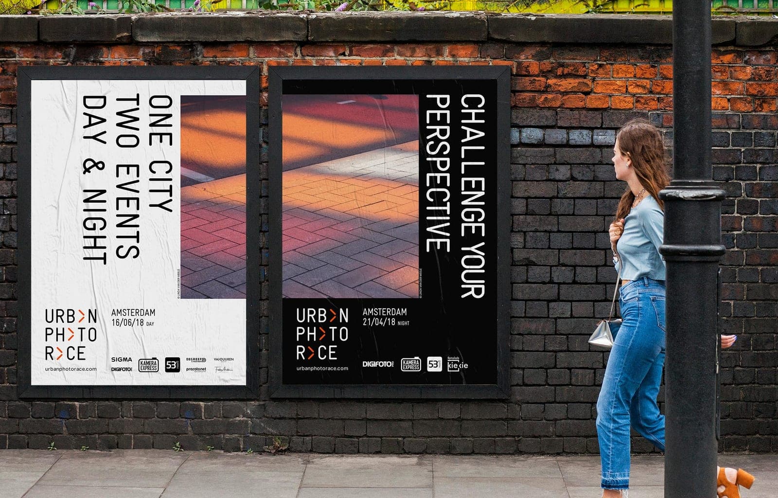 Urban Photo Race visual identity by Studio Paul Bergman